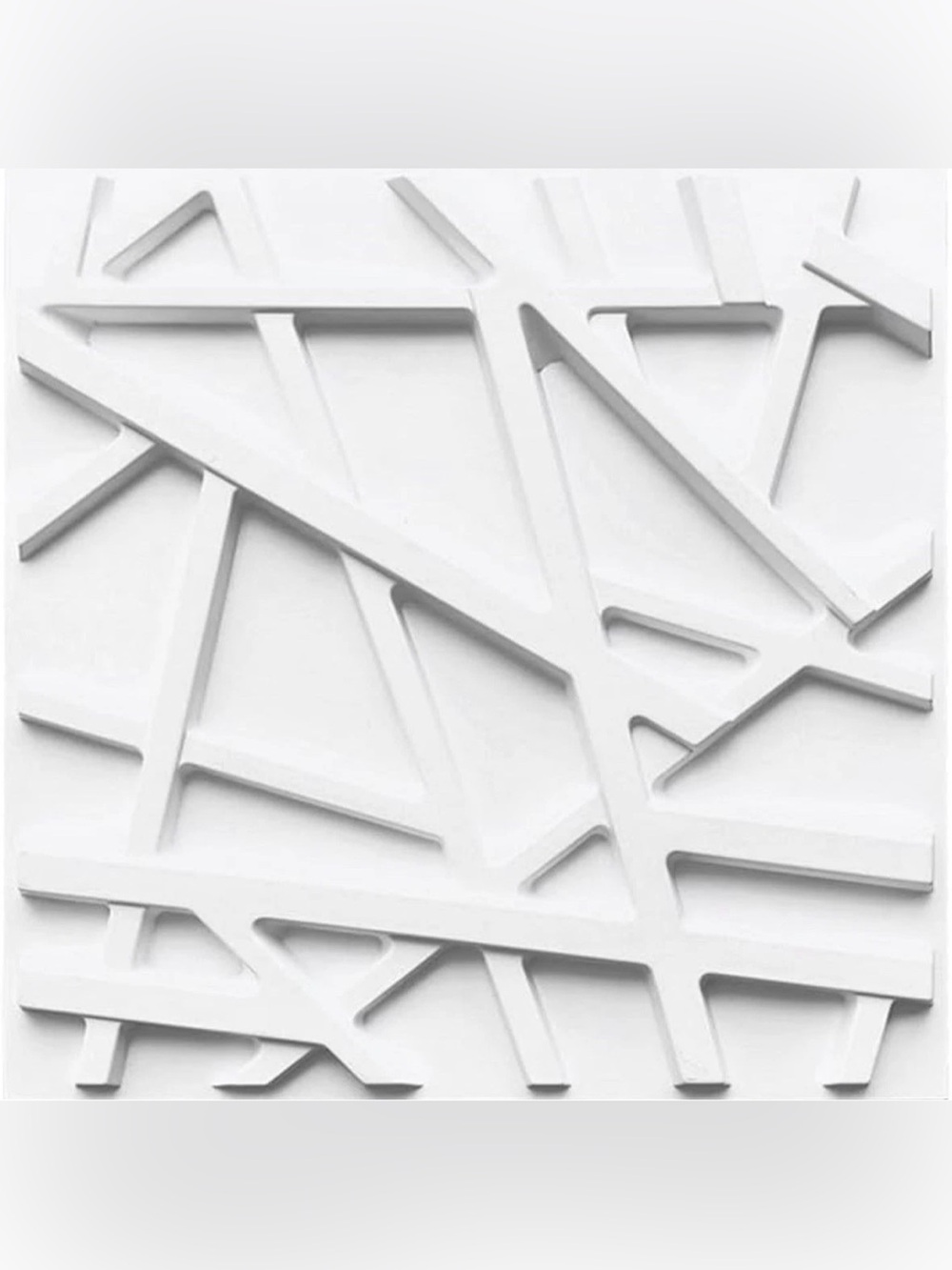 3d wall panel Diamond for interior wall decor 12 wall panels 11.8"X11.8" White